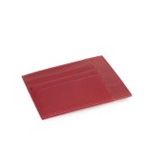Portcard din piele naturala DiAmanti Juan Rosu H030